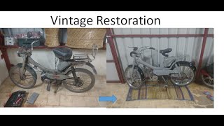 Vintage MotorCycle Restoration  Motobecane  Mobylette  Suvega Restoration  Classic Motorcycle [upl. by Etnecniv]