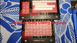 Domikey Ruby Cherry Keycaps  Review  TKD Cycle7  HMX Emo [upl. by Dmitri]