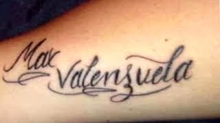 SE TATUA EL NOMBRE DE MAX VALENZUELA [upl. by Eglantine]