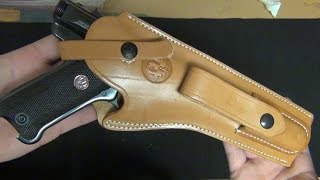 Ruger Mark III 22 Pistol Leather Holster [upl. by Tann]