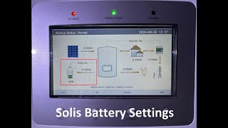 Solis Inverter Battery Settings [upl. by Enrobso229]