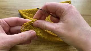 Folded Hem Knitting Tutorial [upl. by Sarina]