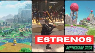 VIDEOJUEGOS POR ESTRENAR SEPTIEMBRE 2024  TOP JUEGOS  estrenos [upl. by Esinert]