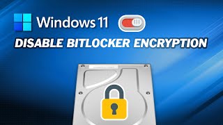 How to Disable Bitlocker Encryption in Windows 11 [upl. by Parette]