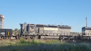 NS High Hood SD402 1626 Trails on NS 17Q in Cleveland Ohio [upl. by Sheng]