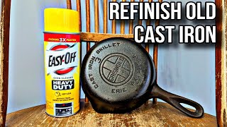 How To Strip And Reseason Cast Iron [upl. by Tcideneb]