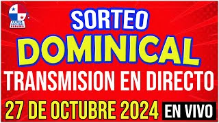 🔰🔰 EN VIVO LOTERIA SORTEO DOMINICAL 27 de OCTUBRE de 2024  Lotería Nacional de Panamá [upl. by Garwin]