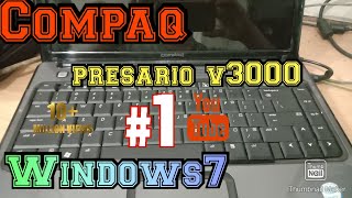 Instral Compaq Presario V3000 Core2 Memakai Windows7😉😉😉👍 [upl. by Mcdonald599]