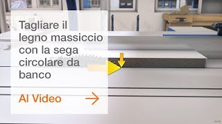 Come usare una sega circolare da banco per tagliare legno massiccio in sicurezza [upl. by Yrian634]