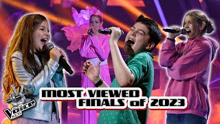 TOP 5  MOST viewed FINAL performances of 2023  The Voice Kids 2023 [upl. by Corbin819]