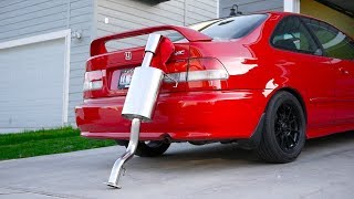 A Honda Civic Exhaust that People WANT to Hear  Yonaka Motorsports Catback [upl. by Bove]