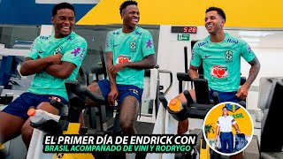 Así FUE el PRIMER DÍA de ENDRICK en la SELECCIÓN de BRASIL GRAN ENCUENTRO con VINICIUS y RODRYGO [upl. by Yanetruoc]