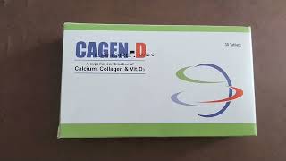 CagenD Tablet uses in urdu calcium collagenamp vitamin D3 effects and benifits bone pain [upl. by Laurent]