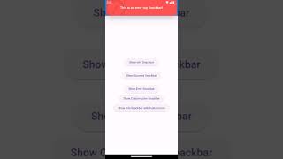 Flutter Interactive and Customizable Snackbar [upl. by Enitselec]