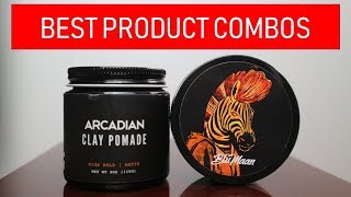 Blumaan Cavlalier Clay amp Arcadian Clay Pomade  BEST Product Combos 2019 [upl. by Shantee]