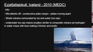 A2 Geography Tectonics Part 2 Vulcanicity amp Volcanic Case Stuides [upl. by Haywood]