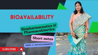 Bioavailability Biopharmaceutics amp Pharmacokinetics for B Pharm amp M Pharm Instant Notes [upl. by Anialad]