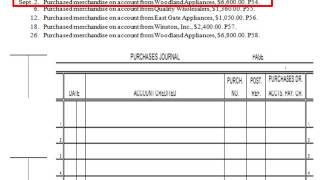 Chapter 91 Journalizing purchases using a purchases journal [upl. by Lauber422]