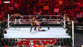 Raw  Ryder amp Lawler vs Otunga amp McGillicutty [upl. by Ateikan453]