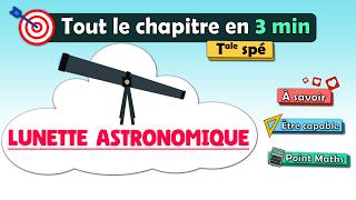 🔥 Lunette ASTRONOMIQUE  tout en 3 min  Terminale spé physique chimie  Lycée [upl. by Stahl]