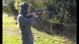 15 year old firing a 375 HampH for the first time [upl. by Curt]