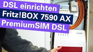 DSLAnschluss einrichten mit AVM FritzBOX 7590 AX SchrittfürSchritt Anleitung für Einsteiger [upl. by Bertrando]