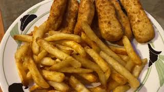 Air Fryer Frozen Chicken Nuggets amp Fries chicken nuggets amp chips [upl. by Nirmak919]