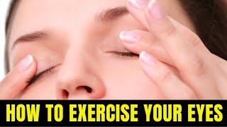 Eye care  How to exercise your eyes  how to do eyelid massage  vision care  3rd eye [upl. by Geoffry]