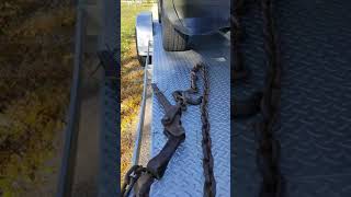 How To WinchPull Your Car Onto Your Trailer Shorts [upl. by Brubaker954]