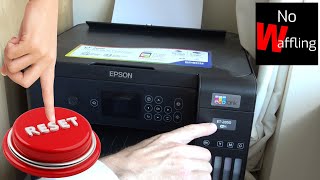 How to Factory Reset Epson ET 2850 Printer to FIX FAULTS  Beginners guide [upl. by Akeirahs]