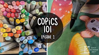 How To Use Copic Markers ☽✦☾ Copics 101  Blending [upl. by Dimo]