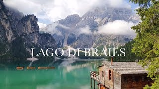 LAGO DI BRAIES PRAGSER WILDSEE  DOLOMITES ITALY [upl. by Kerrill]