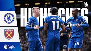 Chelsea 50 West Ham  HIGHLIGHTS  Jackson scores a double to seal the win  Premier League 2324 [upl. by Laforge851]