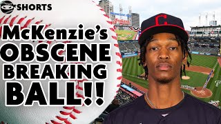 Triston McKenzie teaches PitchingNinjaVideos his curveball shorts [upl. by Nevada]