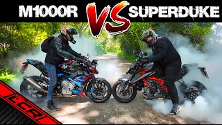 2024 KTM 1390 Super Duke VS BMW M1000R  Ultimate Head To Head [upl. by Ilellan]