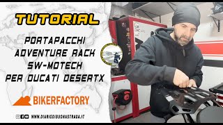 TUTORIAL ⚙️ PORTAPACCHI SWMOTECH PER DUCATI DESERTX swmotechit SWMOTECH [upl. by Brandtr]