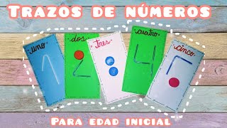 ✨Como enseñar el trazo de los números a niños en edad inicial  Actividad lúdica📚✏️✨ [upl. by Schreibe]