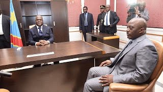 Coalition gouvernemental en RDC  Félix Tshisekedi sest entretenu avec Joseph Kabila [upl. by Llerrod]