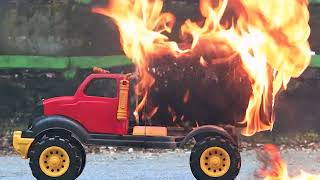 Shockwave jet truck experiment with matches amp sparklers🚚🔥 [upl. by Kernan]