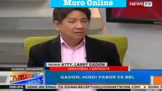 LARRY GADON BINANGGIT NA PAG PAPATAYIN DAW ANG LAHAT NG MGA MUSLIM SA MINDANAO [upl. by Thayne]