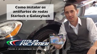 Como instalar parafusos antifurtos de roda Galaxylock e Starlock [upl. by Ttam]