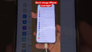 Don’t charge iPhone overnight iphone tips [upl. by Ozmo200]