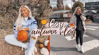 A Cosy Vlog  Pumpkin Picking Garden Centres amp The White Company Autumn Haul [upl. by Neeroc]