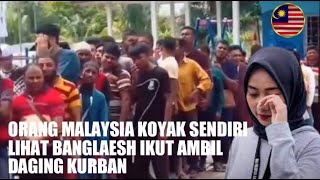 orang malaysia koyak lihat bangladesh ikut berebut daging korban [upl. by Orvah]