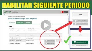 Siagie  Tutorial PROCESO y CIERRE DEL PERIODO  APERTURAR EL SIGUIENTE PERIODO Bimest yo Trimest [upl. by Guy605]