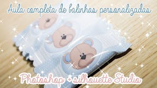 Aula Completa  Balinha personalizada  Photoshop  silhouette studio [upl. by Haman837]