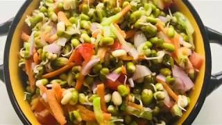 ಮೊಳಕೆ ಕಾಳಿನ ಸಲಾಡ್  Sprouts Salad in kannada [upl. by Timofei235]