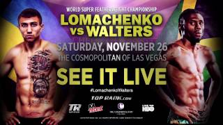 Vasyl Lomachenko vs Nicholas Walters  WBO Jr Lightweight Title  November 26th [upl. by Odlopoel977]