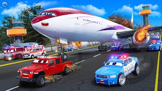 Truck Saves Aeroplane  Plane Crash Landing on Highway  Dangerous Emergency Landing [upl. by Kutchins196]