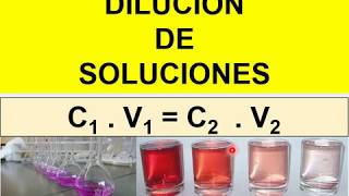 DILUCION DE SOLUCIONES facil [upl. by Geier]